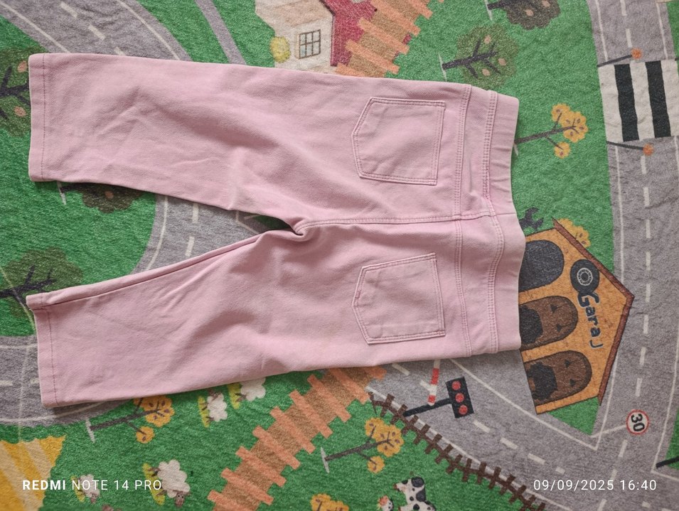 Kız Çocuk Pembe Elastik Normcore Tayt - Görsel 2