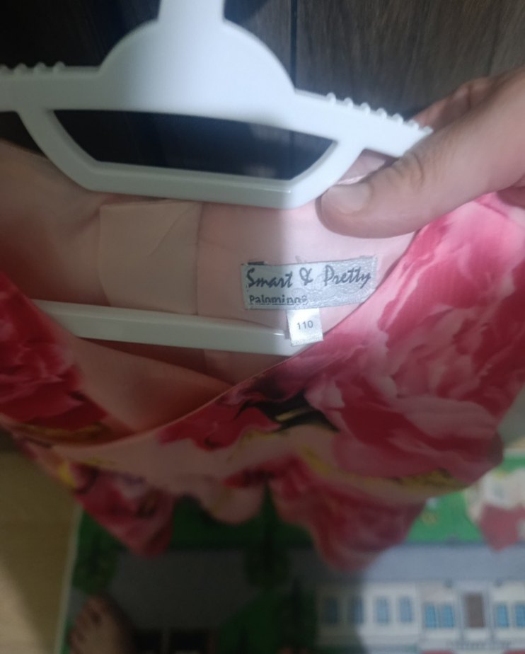 Pembe Çiçek Desenli Kolsuz Kız Elbisesi - Görsel 2