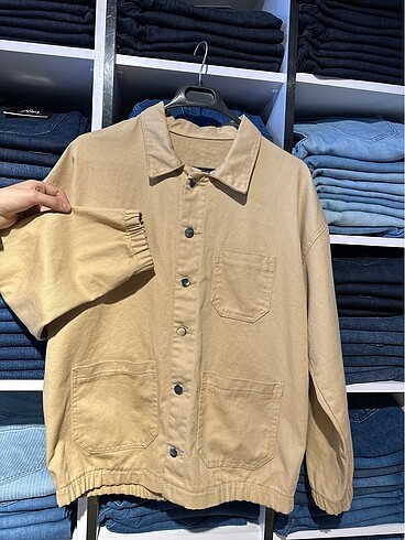 l Beden camel Renk Erkek bomber kot ceket