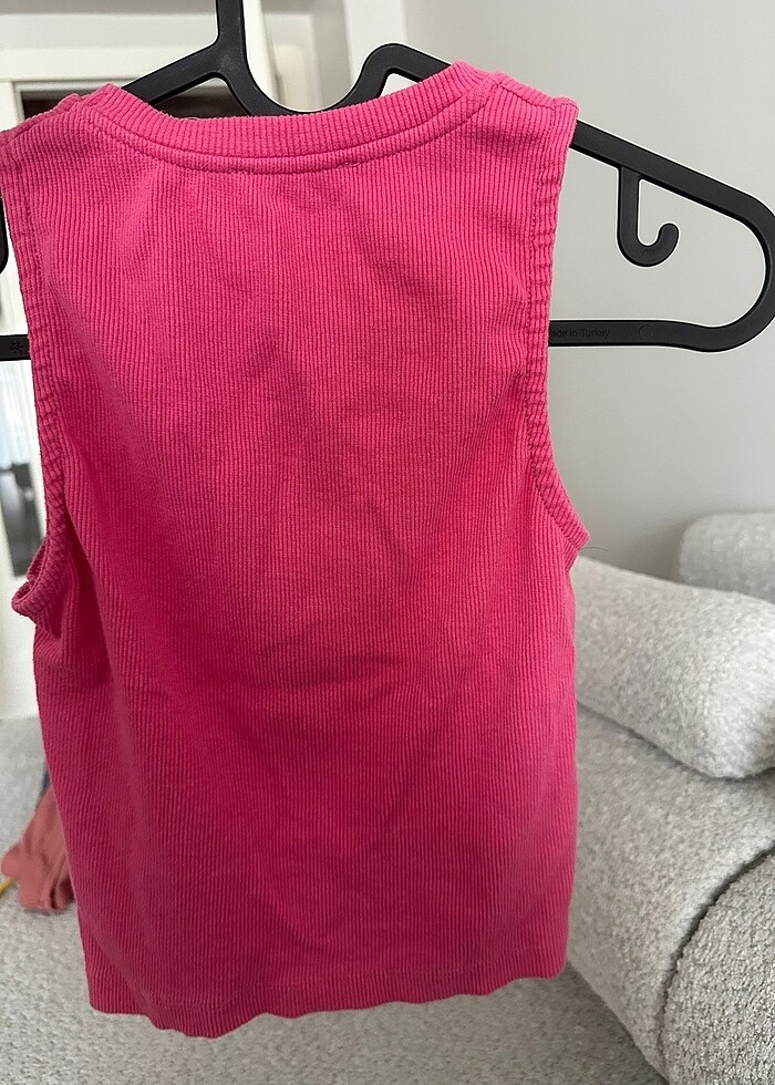 Crop pembe göbek detaylı - Görsel 2