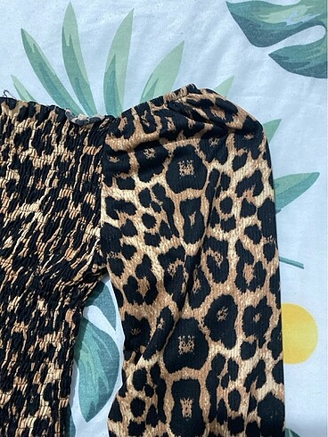 m Beden kahverengi Renk Leopar bluz