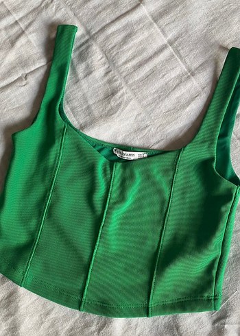 m Beden Yeşil Crop Top