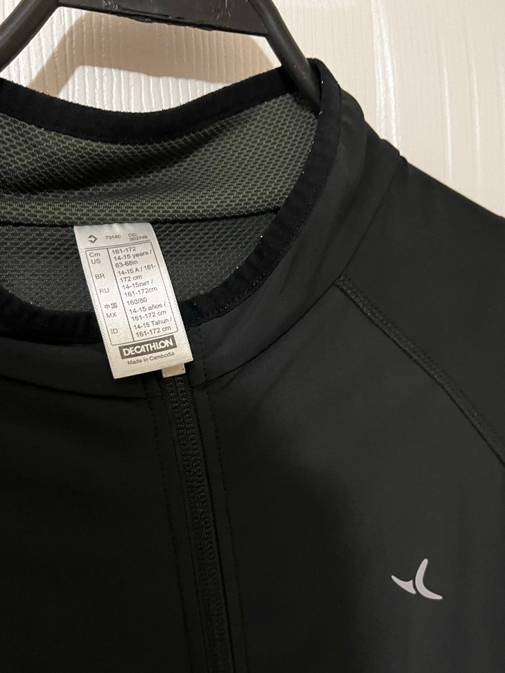 Unisex Siyah Fermuarlı Günlük Ceket - Görsel 3