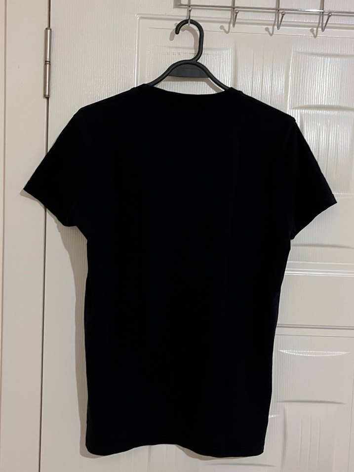 Siyah Baskılı Regular Fit Erkek Tişört - Görsel 3