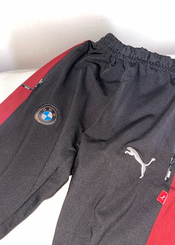 Bordo Siyah Fermuarlı Erkek Eşofman Takımı PUMA - Görsel 4