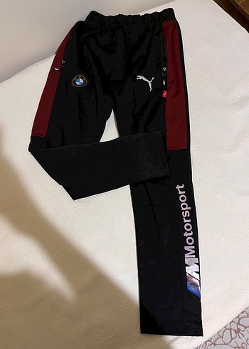 Bordo Siyah Fermuarlı Erkek Eşofman Takımı PUMA - Görsel 3