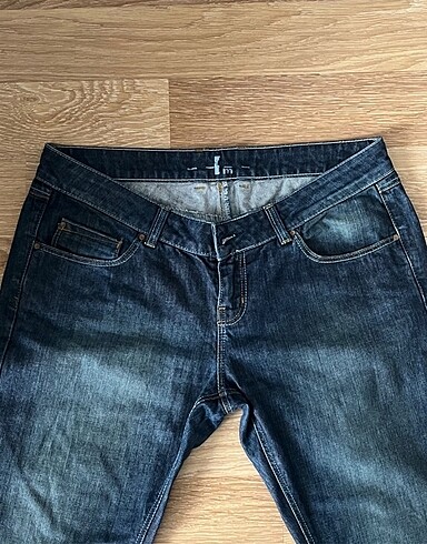 Diğer Low rise vintage eskitmeli pantolon