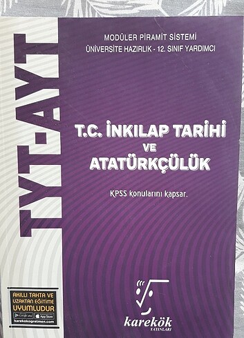 Karekök yayınları Tarih soru bankası 