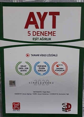 3d yayınları EA denemesi 
