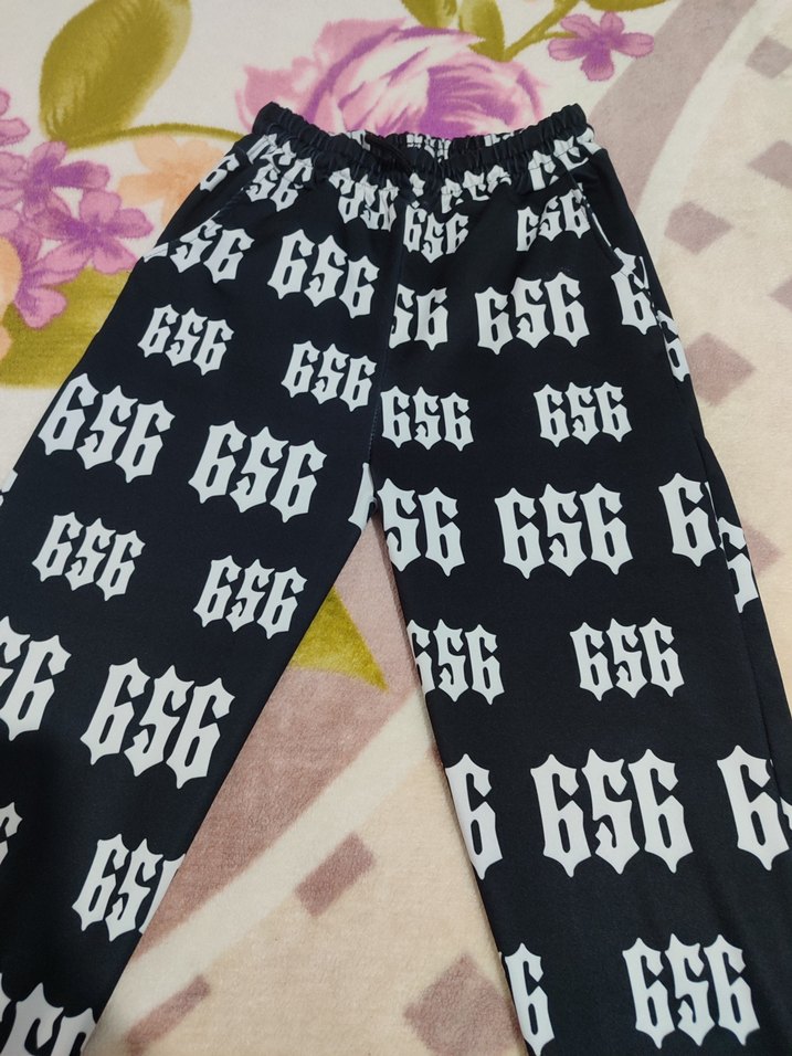 Siyah Bağcıklı Rahat Kadın Eşofman Altı - Görsel 3