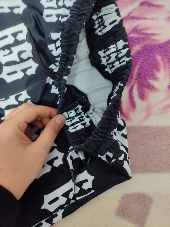 Siyah Bağcıklı Rahat Kadın Eşofman Altı - Görsel 4