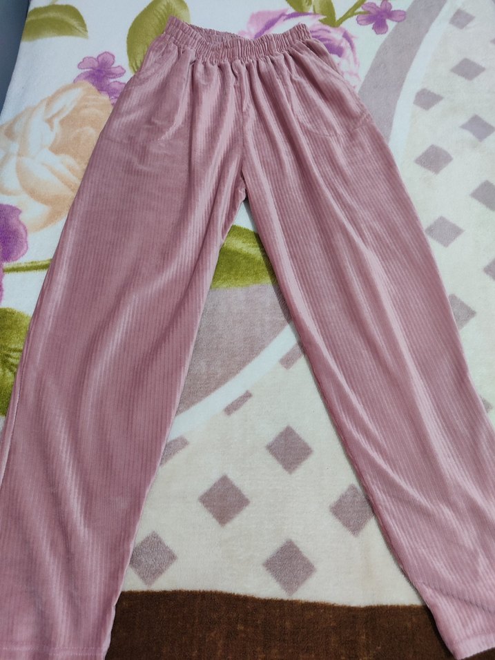 pudra kadife eşofman altı - Görsel 2