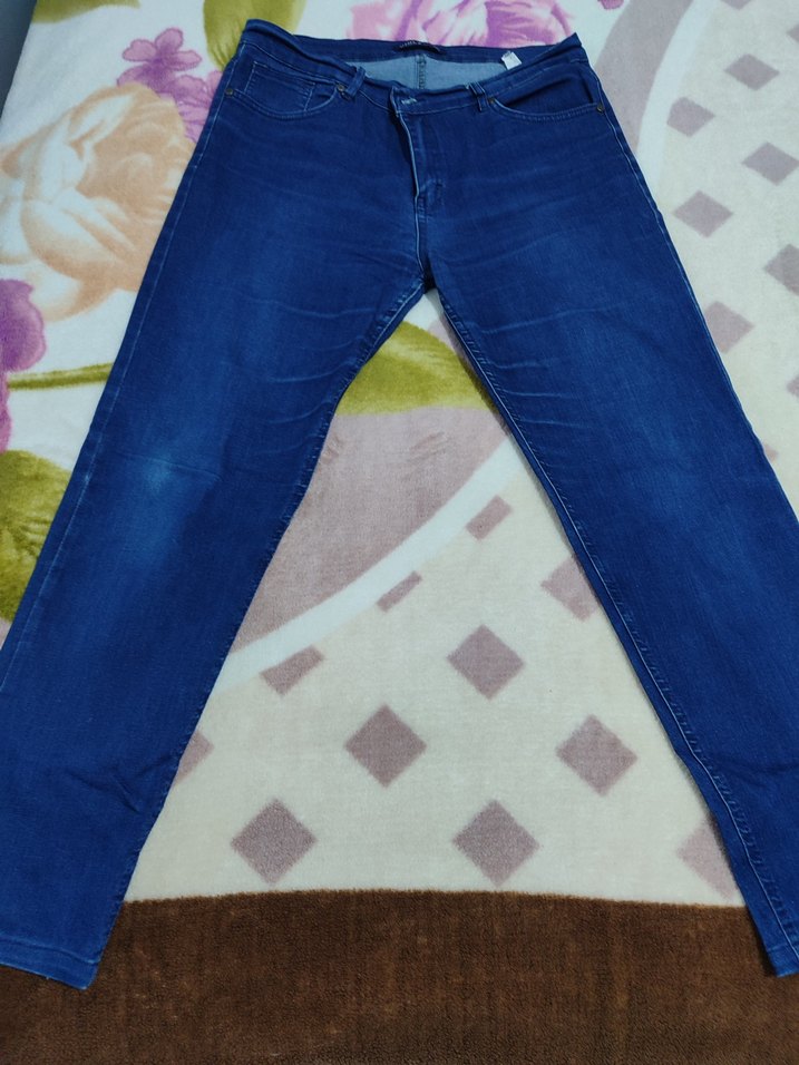 Kadın Mavi Denim Regular Fit Jean - Görsel 4