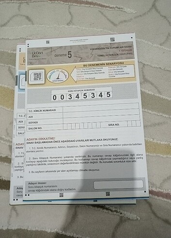 Beden Renk TYT GENEL DENEMELERİ 6 ADEET