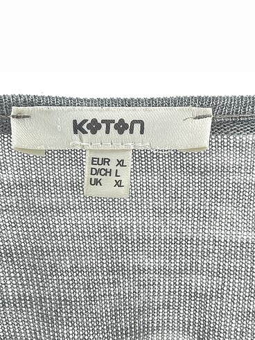 l Beden gri Renk Koton Bluz %70 İndirimli.