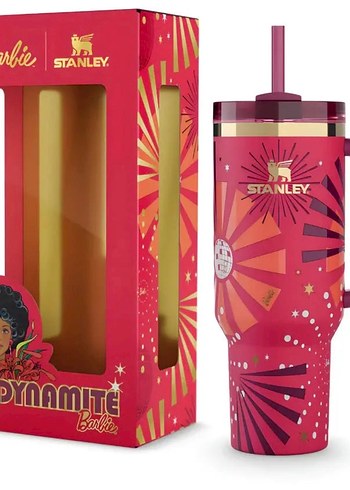 Renkli Pembe Stanley  Termosu - Görsel 2