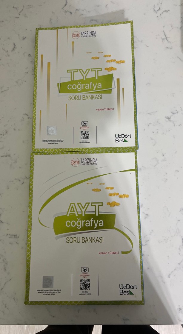 Tyt-Ayt  coğrafya soru bankası. Sıfır karalama vs yok - Görsel 2