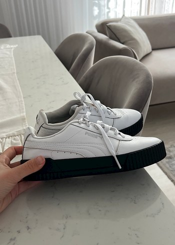 Beyaz Puma Kadın Dolgu Topuk Spor Ayakkabı - Görsel 2