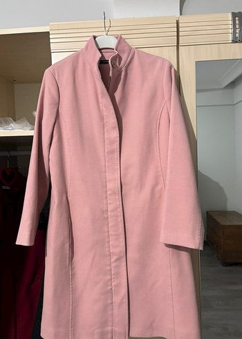 Pembe Midi Kadın Kaban - Görsel 2