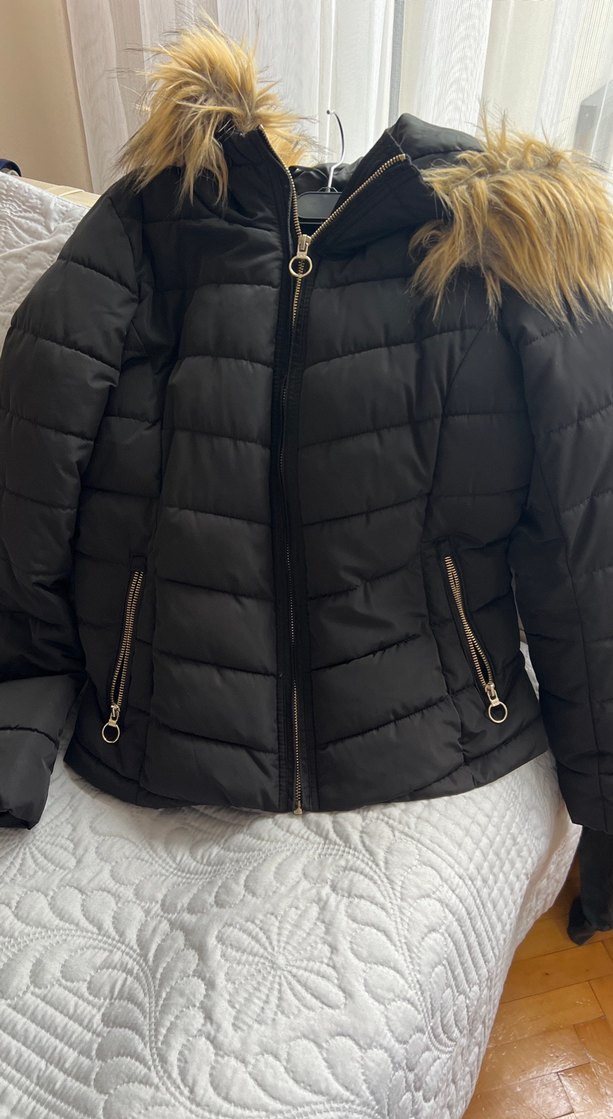 Siyah kaişonlu mont - Görsel 3