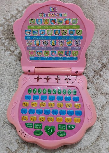 Pembe İlk Bilgisayar Eğitim Oyuncağı eğitici oyuncak bilgisayar