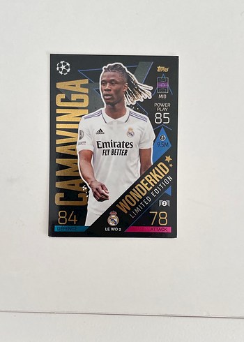 Camavinga Sınırlı Üretim Futbol Kartı