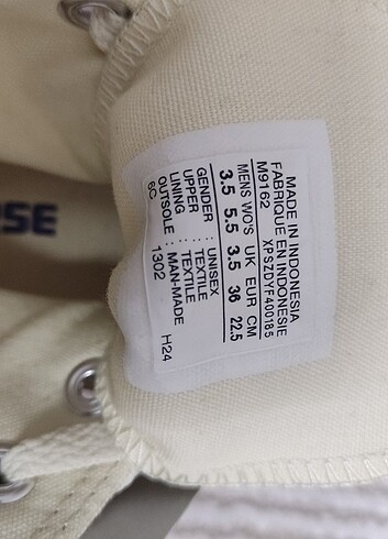 36 Beden Converse All Star Chuck Taylor ayakkabi