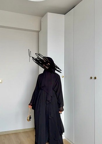 Armine Siyah Abaya Moda Ala Marka