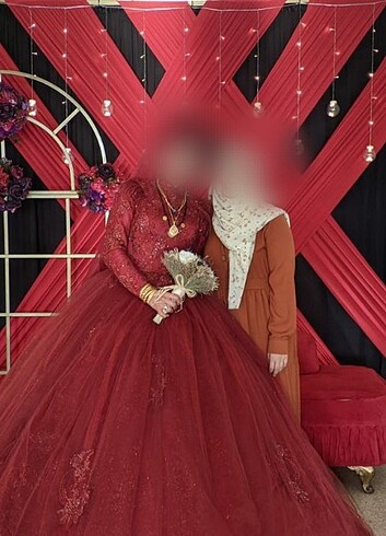 38 Beden bordo Renk Tesettür kınalık