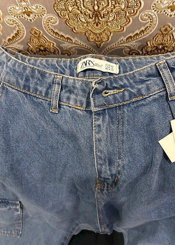 Bol Kesim Midi Kadın Kot Pantolon - Görsel 2