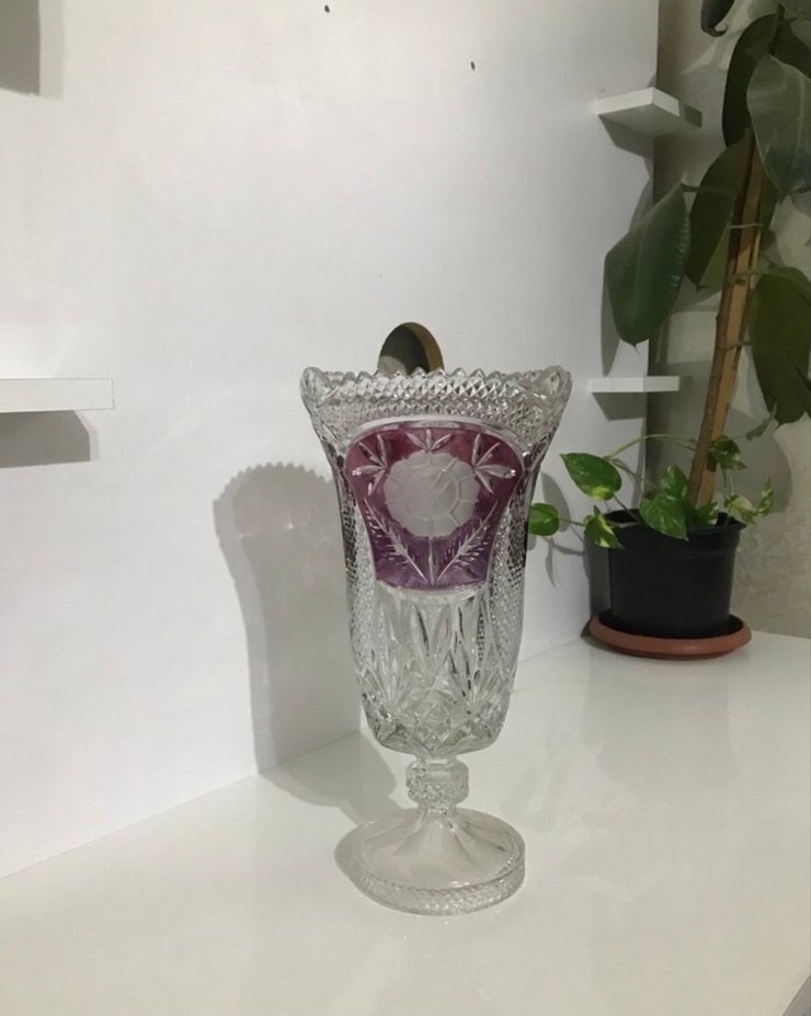 Çiçek desenli Antik vazo - Görsel 2