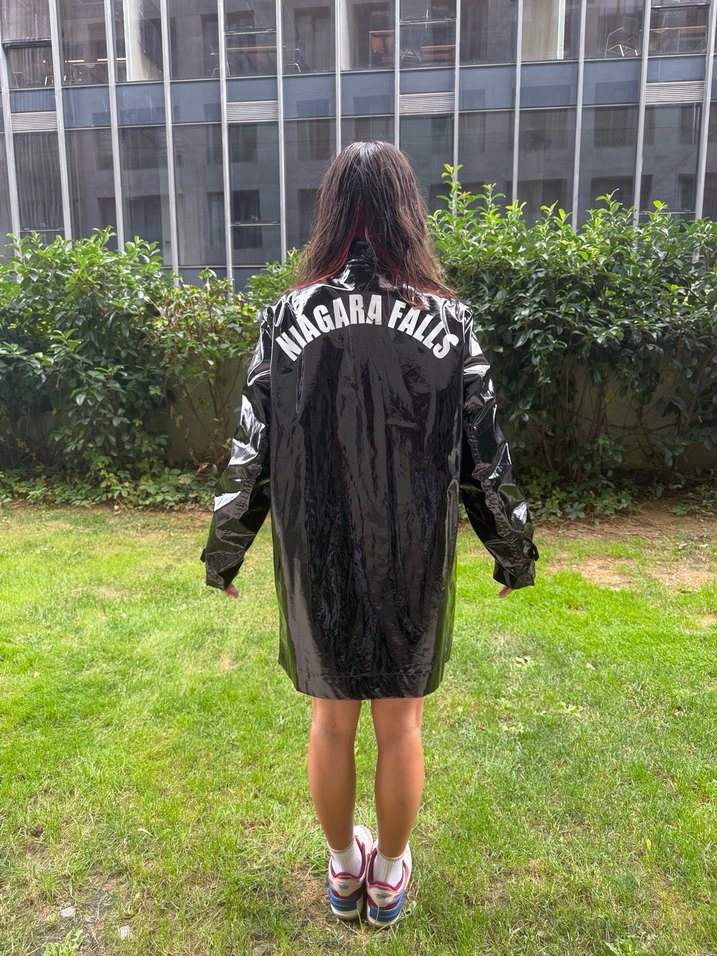 DSQUARED Siyah  Uzun Kollu Yağmurluk - Görsel 3