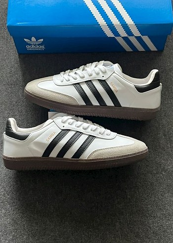 Adidas Samba Beyaz Siyah Kadın Spor Ayakkabı - Görsel 3