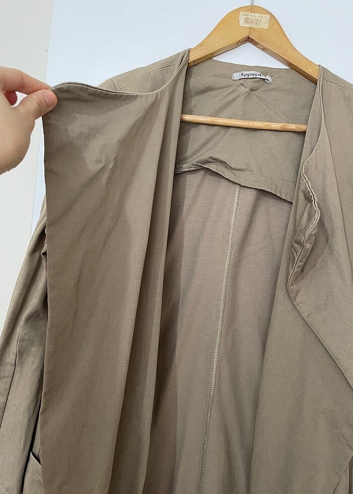 keten trençkot - Görsel 2