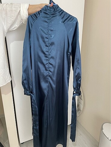 lacivert abiye elbise - Görsel 7