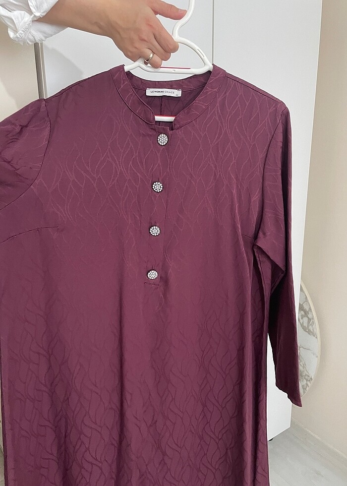 mürdüm elbise - Görsel 5