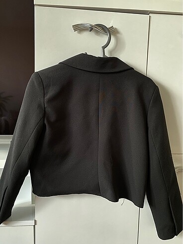 crop blazer ceket siyah - Görsel 2