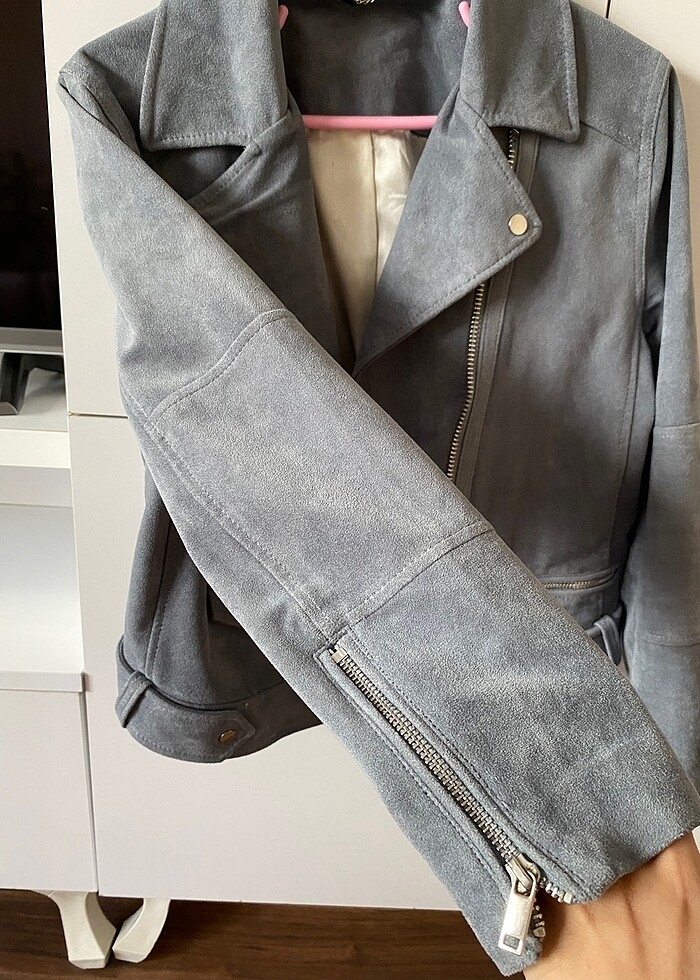 HM süet ceket - Görsel 5