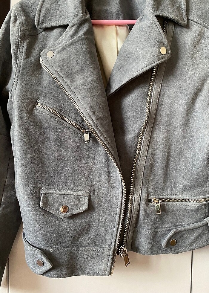 HM süet ceket - Görsel 3