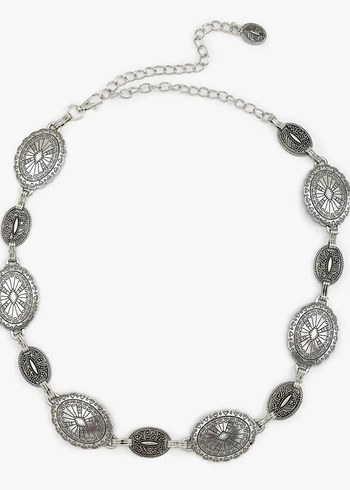 Bohem Gri Tokalı Kot Kemeri - Görsel 2