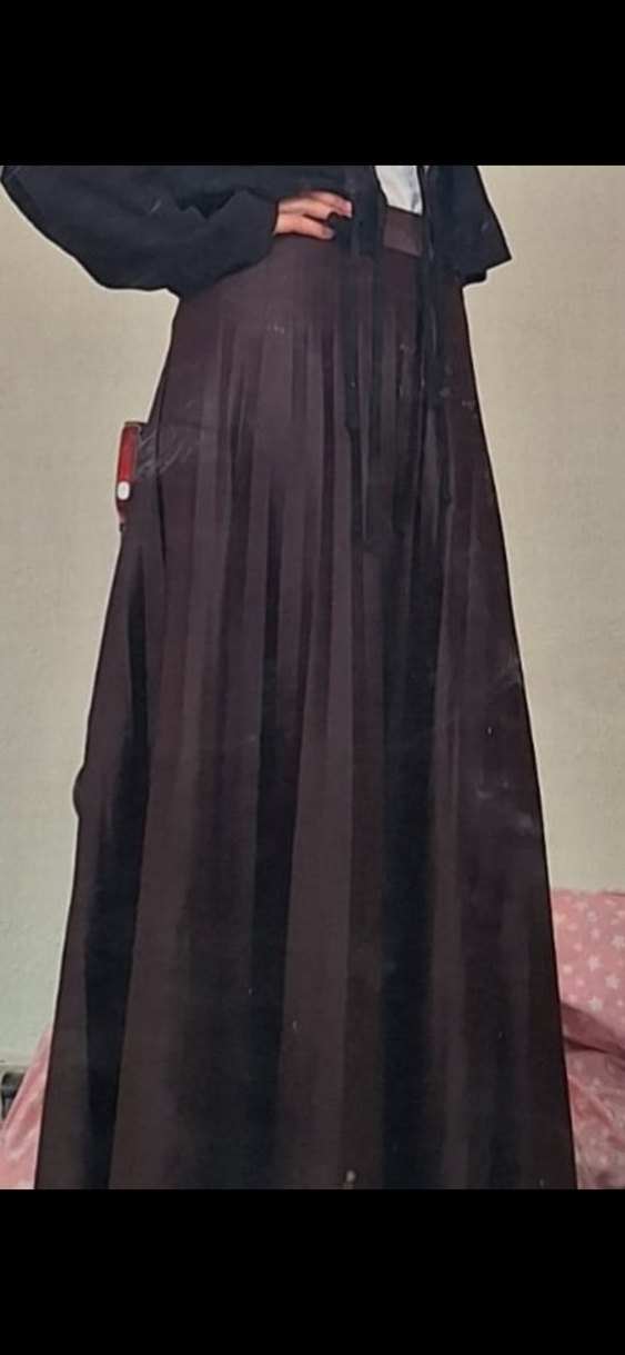 Kadın Siyah Piliseli Uzun Etek - Görsel 2