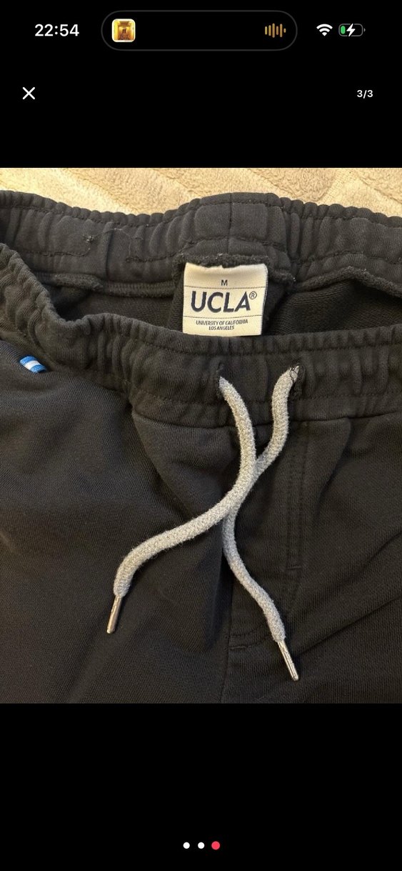 Siyah Bel Bantlı Rahat Kesim Erkek Eşofman Altı - Görsel 3