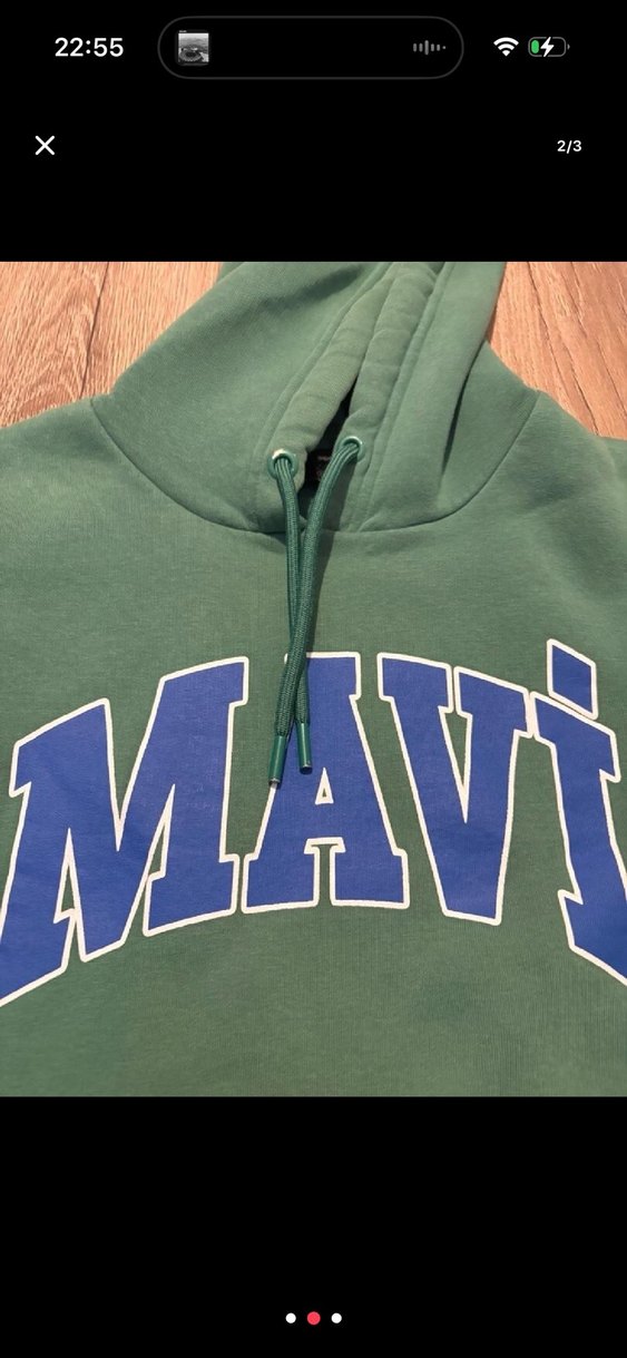 Gri Kapüşonlu Fermuarlı Sweatshirt - Görsel 2