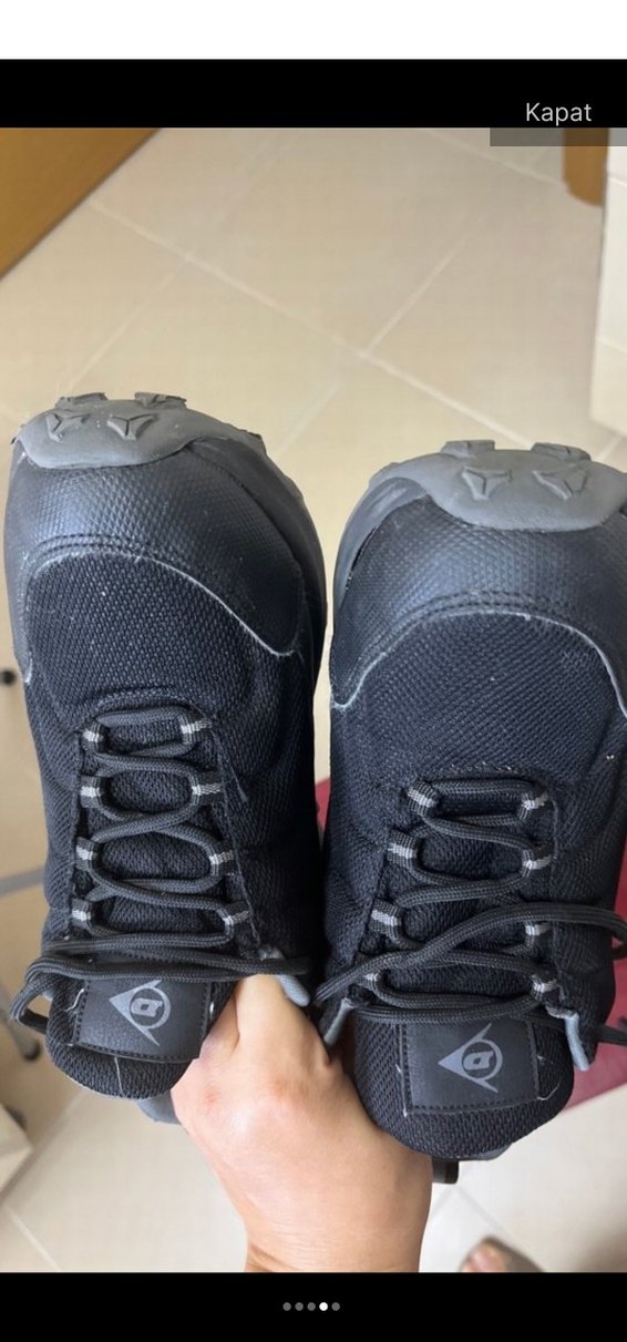 Siyah Erkek Spor Ayakkabı Velcro Detaylı - Görsel 3