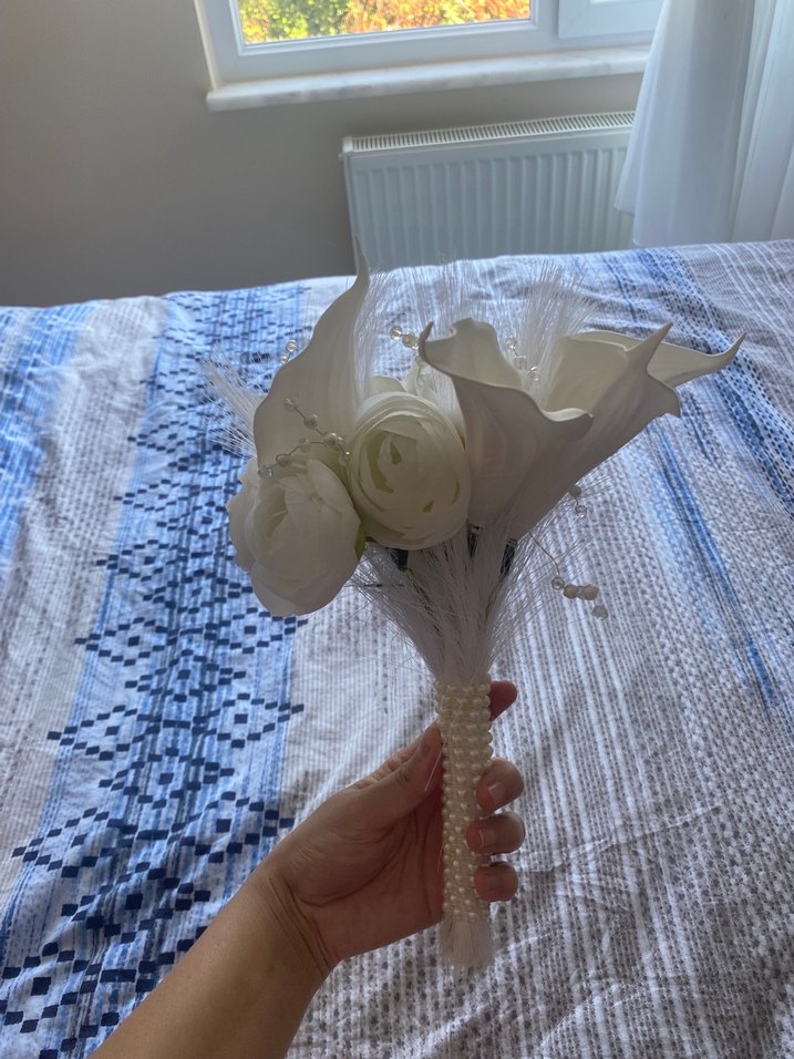 Beyaz Gelin Buketi - Görsel 3