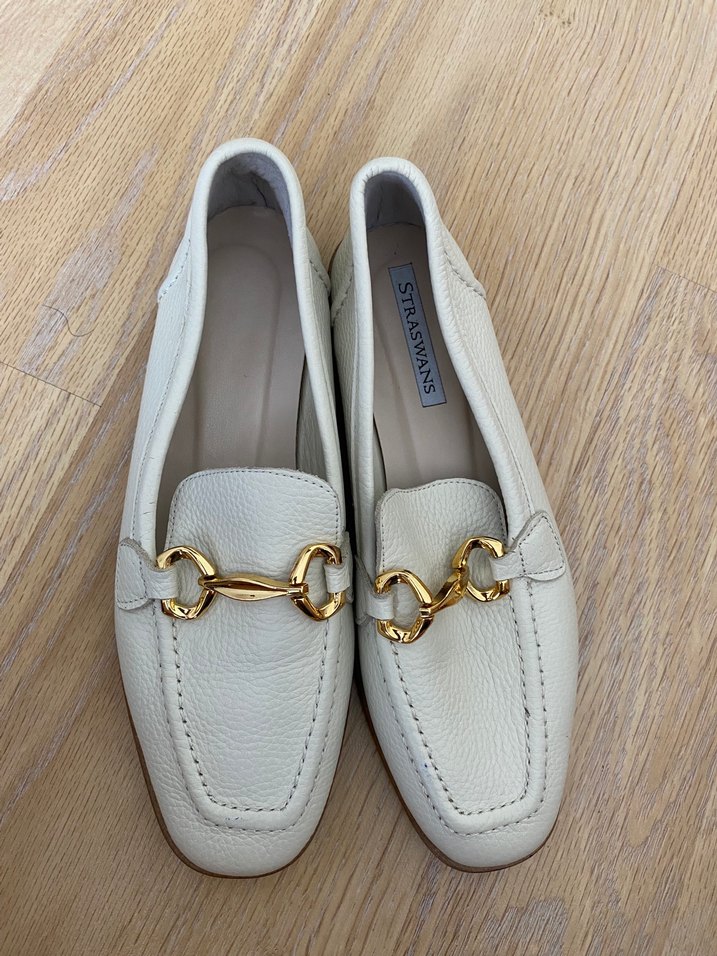 Kadın Beyaz Deri Tokalı Loafer - Görsel 2