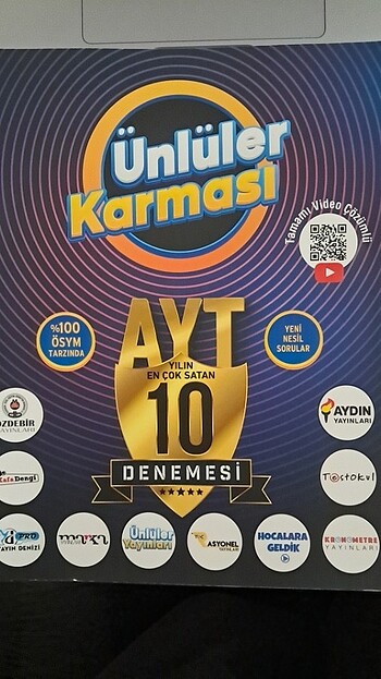 Ünlüler Karması AYT 10 Deneme YKS TYT AYT