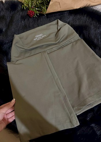 Kadın haki ispanyol paça tayt - Oysho - Görsel 3