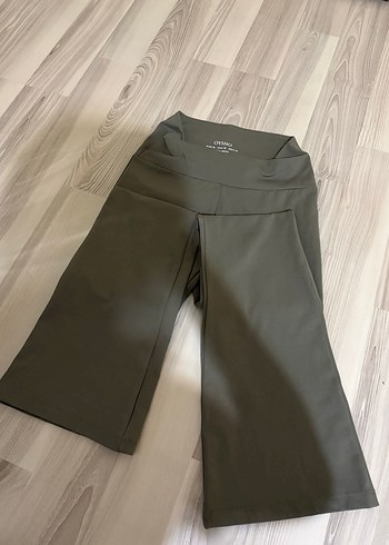 Kadın haki ispanyol paça tayt - Oysho - Görsel 2