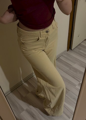 Sokak Stili Rahat Bol Paça Kadın Pantolon - Görsel 2